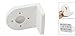 uxcell Plastic Home Right Angle Bracket Wall Mount Security Shelf White for Dome Camera