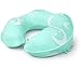 RESTCLOUD Kids Travel Neck Pillow for Airplane Car, Head and Neck Support for Kids Boys and Girls Age 3 to 10 (Green)