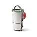 BLACK + BLUM Lunch Pot Leak Proof, Round Food Snack Storage Pot, Perfect for Lunch on The Go, 2 x Watertight Stackable Containers with ‘Spork’, Olive