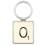 Wild & Wolf Scrabble Keyring - Letter O