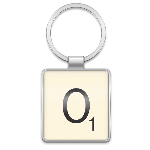 Wild & Wolf Scrabble Keyring - Letter O