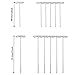TopWigy 100 Pack Wig T-pins in 2 Sizes Wig T-pins for Holding Wigs and Hair Extensions on Wig Headthumb 1