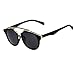Shiratori Classic Rimsless Lens Woman's Brand Sunglasses 100% UV Protection (black)