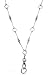Hidden Hollow Beads Strong Stainless Steel Lanyard (Delicate Shapes Non Breakaway Lanyard)
