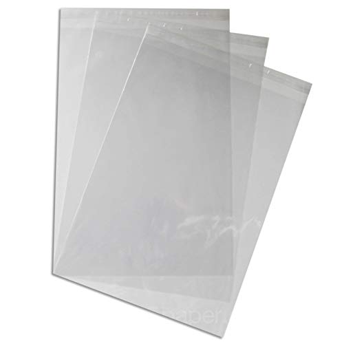 Cello Bags A3310 x 435mm + 30mm Lip Self Seal Packed in 100's Amazon