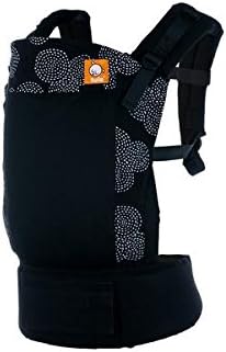 Baby Tula Ergonomic, Multi-Position Mesh Baby Carrier for 15 – 45 lbs. – Coast Concentric (Black with White Circles with Black Mesh Panel)