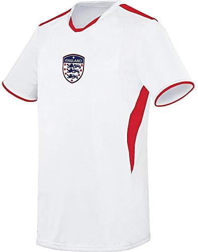 England The Three Lions Soccer Licensed Logo Jersey (Custom Name/Number or Blank Back)