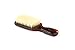 Bass Brushes | The Wave Brush | Groom & Condition Men's Hair Brush | Premium Natural Bristle SOFT | High Polish Acrylic Handle | Classic Club Style | Tortoise Shell Finish | Model 153S - TSL