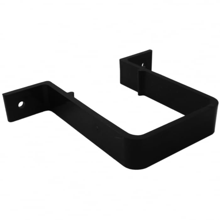 3 x FRS526B Black Square 65mm Downpipe Brackets Stand Off, Freeflow Rain Water Systems