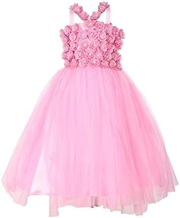 Samsara Couture Girl's Full-Length Princess Look Birthday Gown Dress