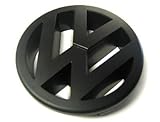 Matte Black Front Grille Emblem For VW MK5 Golf GTI 2.0T 2.5 Rabbit