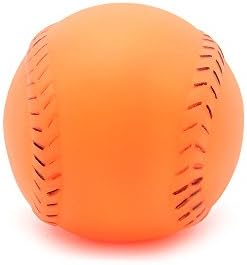 Savena Squeaky Dog Ball Bite Resistant Squeaker No Stuffing Dog Toy Assorted Types Colors,1-Pack (Base Ball Pack of 1)