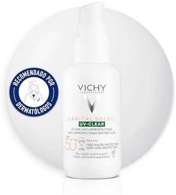 , Capital Soleil UV-Clear, Protección solar anti-imperfecciones, 40 ml