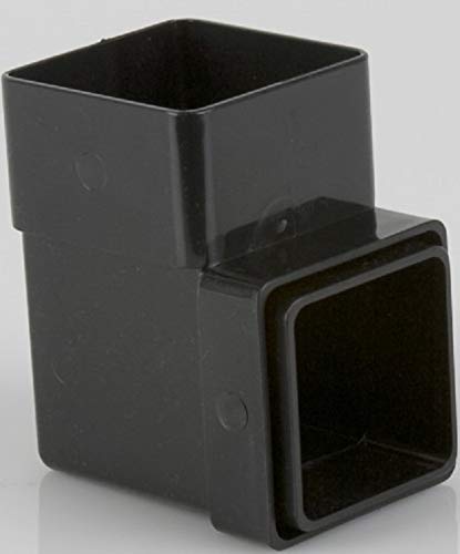 Brett Martin BR508B Black Squarestyle Downpipe 92.5 Degree Bend