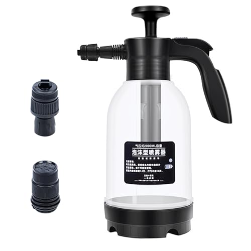 Acouto Bomba Pulverizador de Espuma Bomba Pulverizador de Espuma Presión Manual Agua Manual Shampoo Auto 2 Modos Área de Pulverización Grande Espuma a Presión para Jardinería