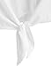 SweatyRocks Women's Loose Short Sleeve Summer Crop T-shirt Tops Blouse White#5 M
