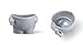 1 X Boiled Cute Plastic Novelty Funny Egg Cup Holder With Eating Spoon Knight In Shining Armour