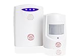Driveway Alarm - Wireless Motion Sensor Alert System with Long Range Receiver & Transmitter. Home or Office Security Protection - Front Doors, Entryways, Garages, Alleyways, Stockrooms and Warehouses.