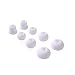 White Replacement Earbud Tips for Beats Powerbeats3 Wireless Stereo Headphones - Small, Medium, Large, and Double Flange (White) primary