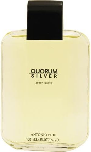 QUORUM SILVER by Antonio Puig AFTERSHAVE 3.4 OZ (Package Of 3)