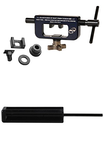 AmeriGlo UGT600 All Glock models, angle-sided Sights, interchangeable shoes to fit all Glock slides (G17 thru G42) + Ultimate Arms Gear 3/32 Pin Punch Tool