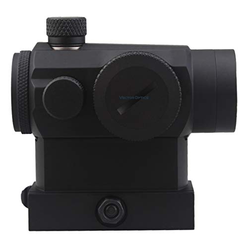 TAC Vector Optics Maverick 1x22 T-1 Tactical Compact Red Dot Sight Scope with Quick Release QD Mount for Rifles Handguns Airsoft Color Black - Thumbnail 2