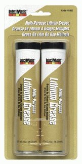 Plews-Edelmann 11302 Lubrimatic Multi-Purpose Lithium Grease, 3 oz Cartridge, Black (Pack of 2)