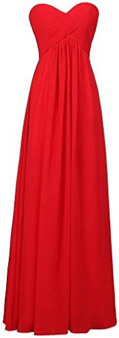 Lemai Sweetheart Pleats Long A Line Corset Formal Women Prom Bridesmaid Dresses