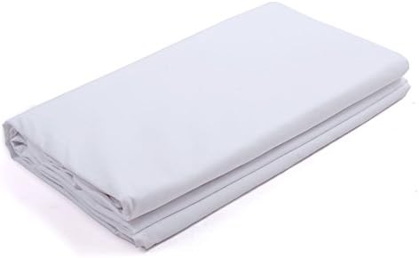 10x12feet PRO Photo Studio 100% Pure Cotton Collapsible Screen Chroma Key Backdrop,Chromakey Backdrops for Photography,Video and Television -- White