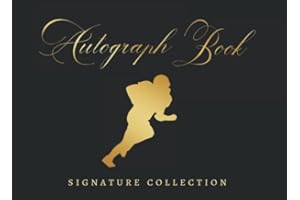 AUTOGRAPH BOOK: AMERICAN FOOTBALL SIGNATURE COLLECTION | CELEBRITY JOURNAL | CREATIVE GIFT FOR SPORT LOVERS.