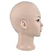 ErSiMan Cosmetology Bald Manikin Mannequin Head for Wigs Making Wig Display Hat Display Glasses Display with Free Clamp …