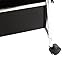 Finnhomy 12-Drawer Plastic Portable Mobile Organizer, Multi-Purpose Utility Double Rolling Storage Cart, Bright Chrome Metal Frame and Smoke Drawer Studio Trolley