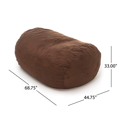 Christopher Knight Home Haley 6.5 Foot Bean Bag, French Roast Pricepulse