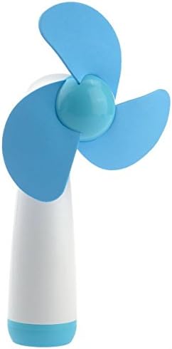 Small Personal Fans Handheld Portable Battery Operated Cooling Mini Fan Perfect for Home and Travel Lightweight Durable and Portable (Small, Blue)