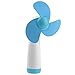 VORCOOL YGH365B Mini Handheld Fan - Soft Foam Blades - Battery Operated - Blue primary