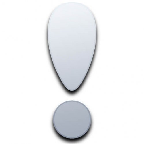 Super Cool Creations Exclamation Mark ! Mirror - 40cm