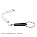 Sidelinx Keychain for iPhone Lightning to 3.5mm Headphone Jack Adapter - Dongle Accessory - Compatible with iPhone 7, 8, X, XR, XS, XS Max and Android Adapters