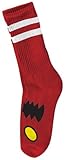 Toy Machine Monster Face Socks-Red - Single Pair