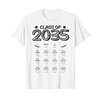 Class of 2035 Graduation First Day of School Grow With Me T-Shirt