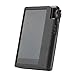 for Astell&Kern KANN Cube, Handmade Miter PU Leather Case Cover [Patented Stand Case] Kann Cube Case (Light Black)