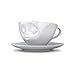 Tassen Face Coffee Cup with Saucer (Kissing)