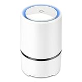 WSTA Desktop Air Purifier, Air Ionizer ,Portable Air Purifier, True HEPA Air Cleaner Remove Cigarette Smoke,Dust,Pollen and Bad Odors with 5V USB Cable(White)