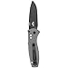 Benchmade - Mini Barrage 585-2 Knife, Plain Drop-Point, Coated Finish, Gray Handle