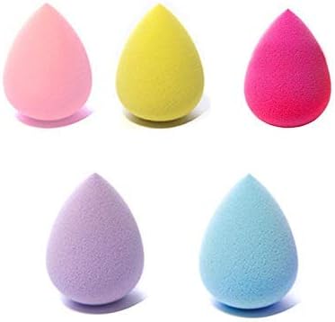 ONESWI 5 Pcs Makeup Sponge Set Blender Beauty Foundation Blending Sponge, Flawless for Liquid, Cream, and Powder, Multi-colored Makeup Sponges