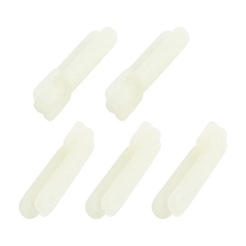 Water & Wood 5pcs White Nylon Clevis 1.2mm Hole Diameter 29 x 7.5 x 6.5mm