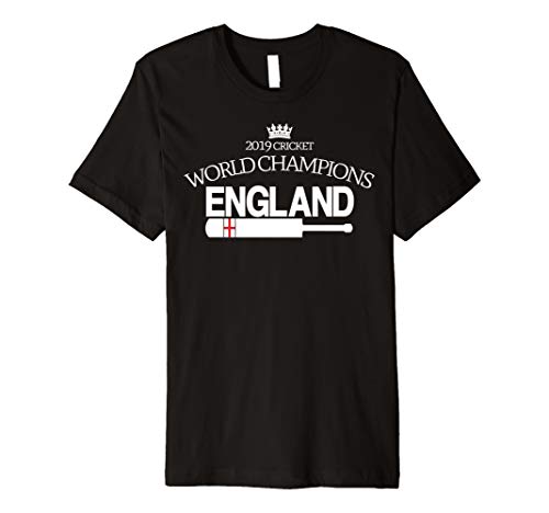 ENGLAND CRICKET (2019 WORLD CHAMPIONS with bat) Premium T-Shirt