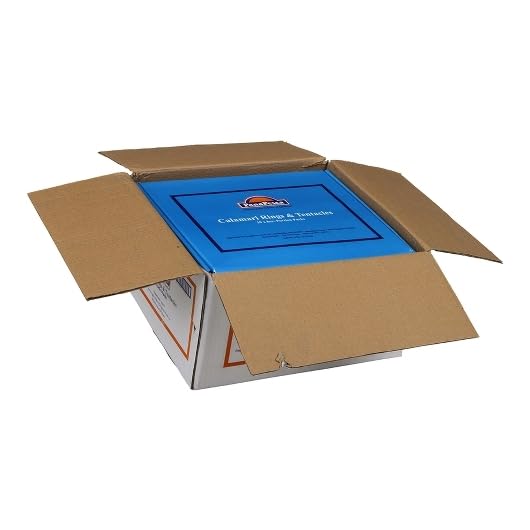 Panapesca Wild Caught Calamari Rings & Tentacles, Fully Cleaned 8oz Portions (20 Pack) - All Natural Omega-3 Seafood