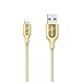 Anker PowerLine+ Lightning Cable (3ft) with Pouch, Nylon Braided Charging Cable for iPhone X / 8 / 8 Plus / 7 / 7 Plus / 6 / 6 Plus / 5s iPhone / iPad and More (Golden)
