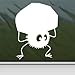 Totoro White Sticker Decal Susa-Ataris Studio Ghibli White Car Window Wall Macbook Notebook Laptop Sticker Decal