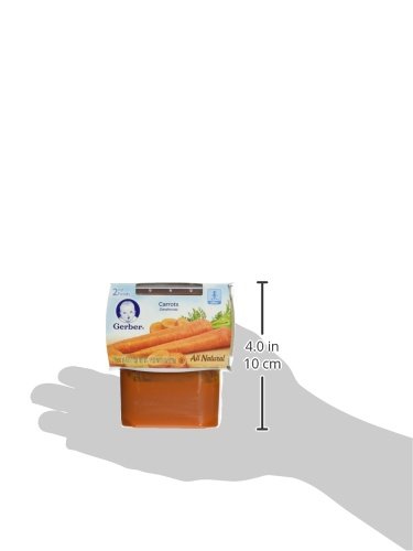 Gerber 2nd Foods Carrots, 4 Ounce Tubs, 2 Count (Pack of 8)